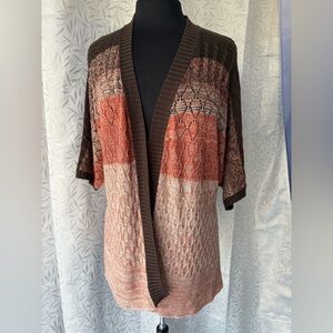 Kim Rogers Multicolor Knit Cardigan